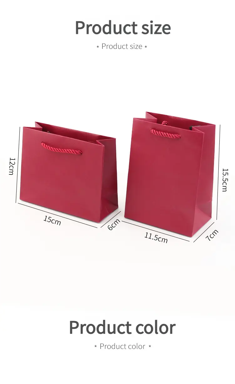 High Quality Textured Paper Gift Bags