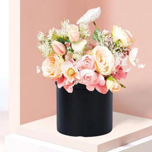 Luxury Round Flower Box with Lid